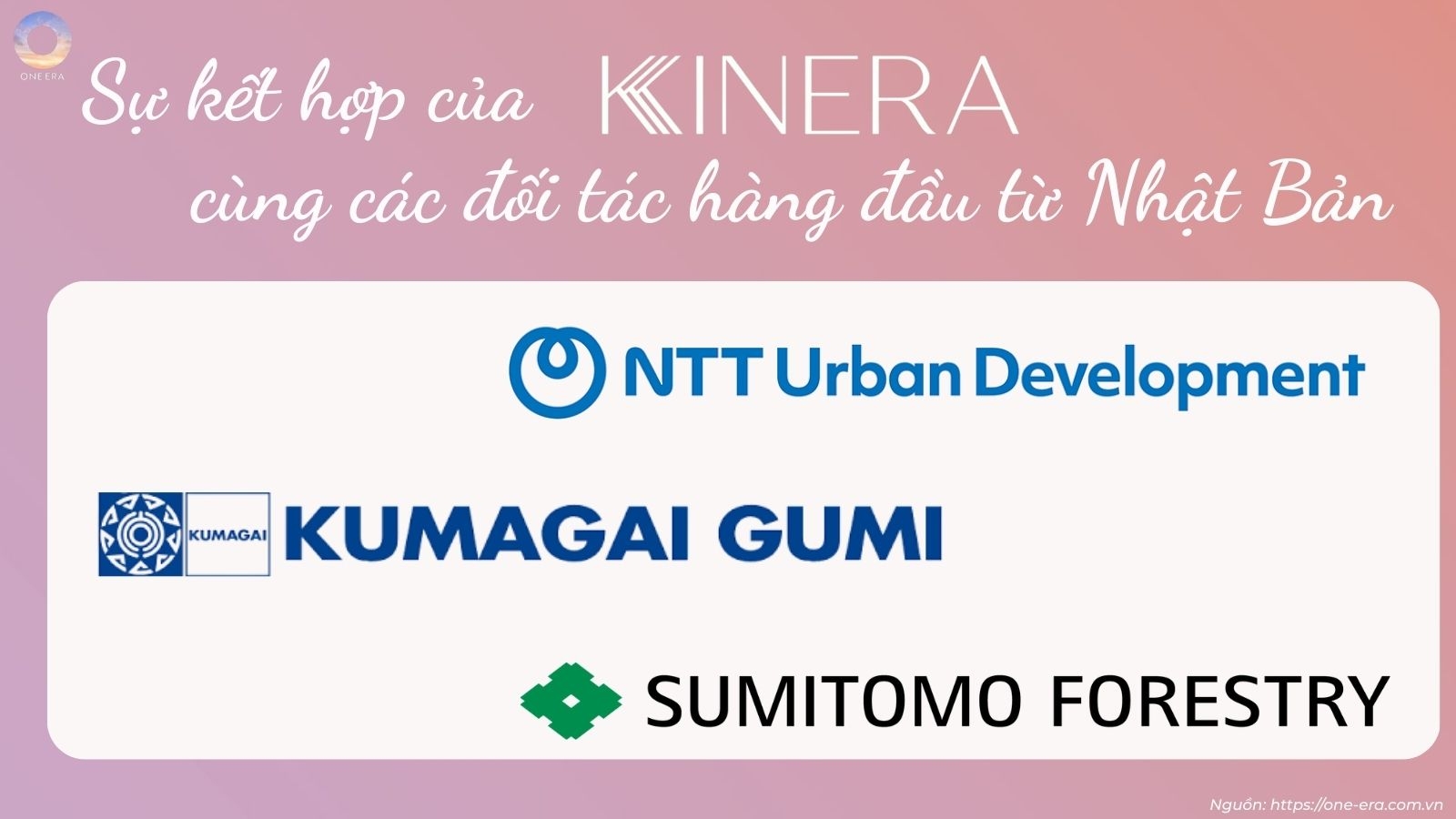 Các đối tác Nhật Bản phát triển dự án One Era cùng CĐT Kinera