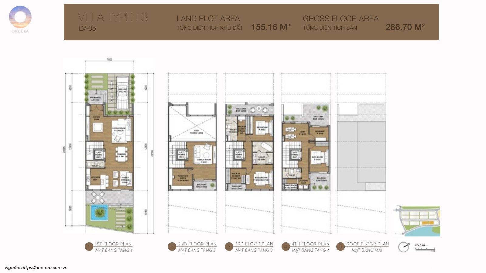 Thiết Kế Chi Tiết Layout Mặt Bằng Nhà Phố One Era