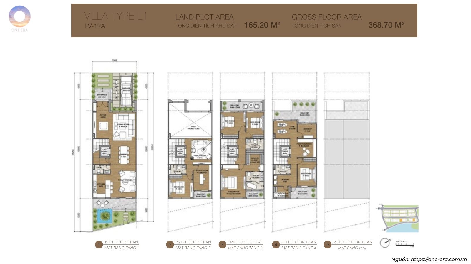 Thiết Kế Chi Tiết Layout Mặt Bằng Nhà Phố One Era