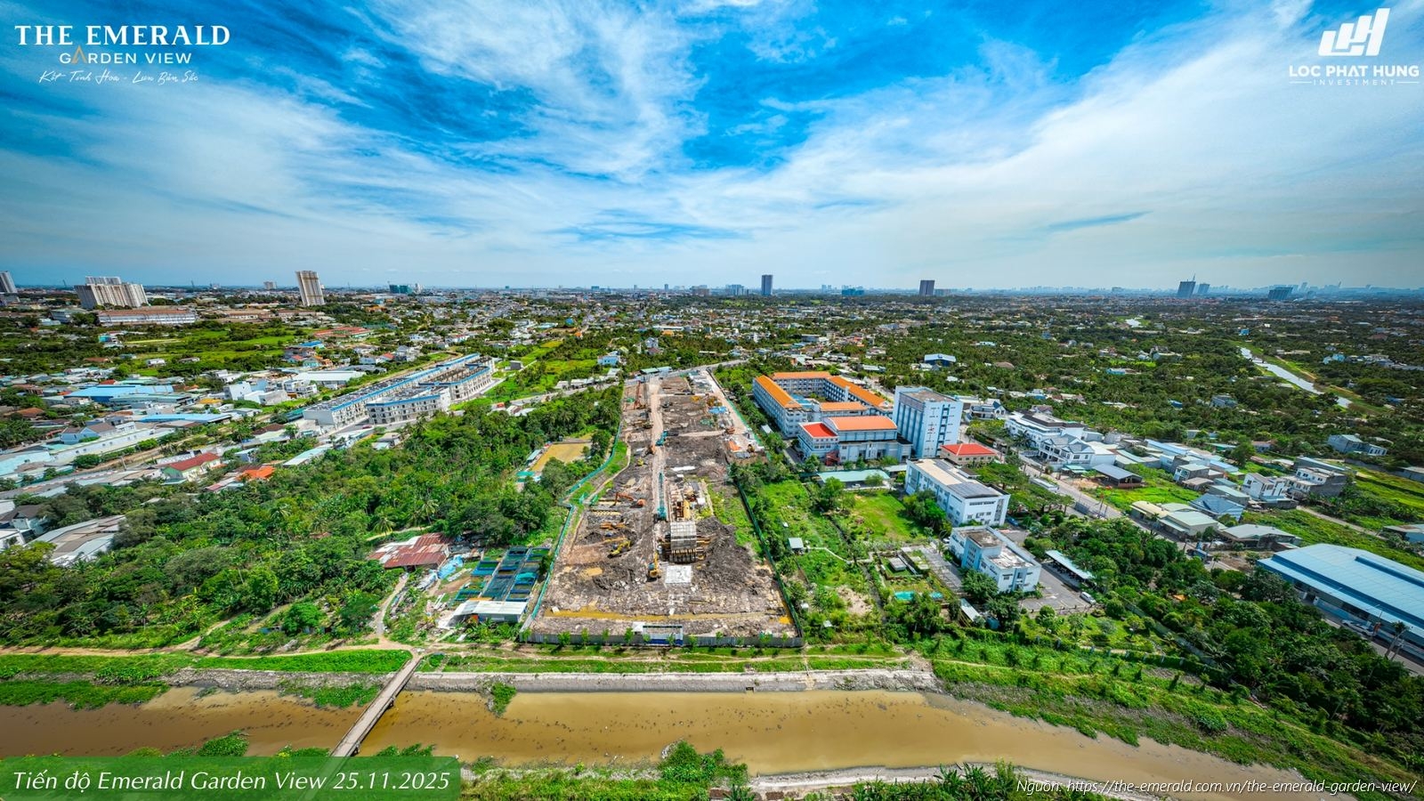 Tiến độ xây dựng dự án The Emerald Garden View cập nhật mới nhất ngày 25/11/2025