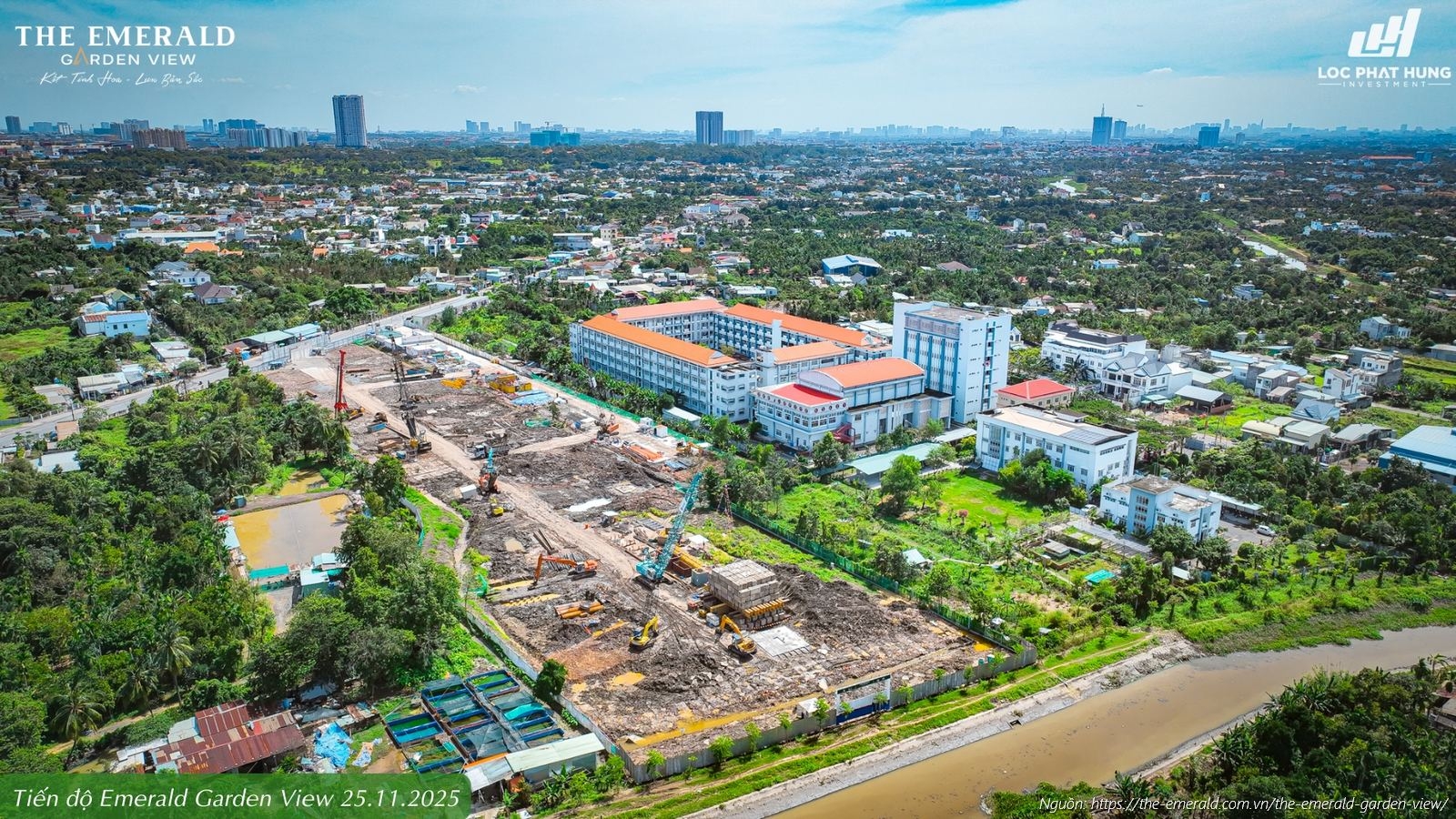 Tiến độ xây dựng dự án The Emerald Garden View cập nhật mới nhất ngày 25/11/2025