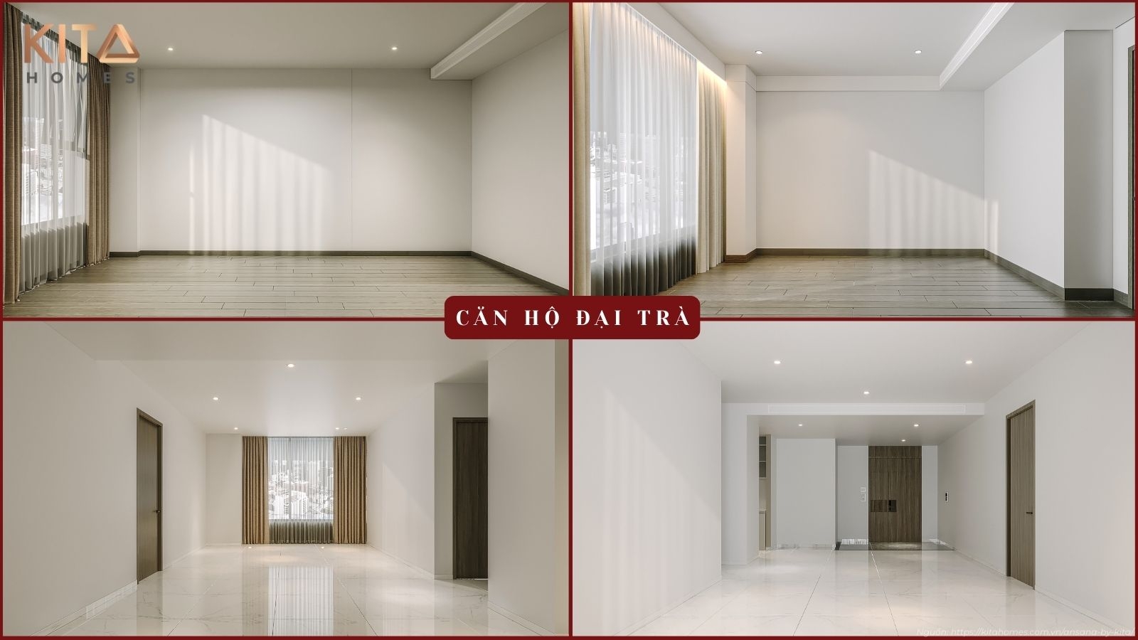 Nhà mẫu căn hộ tiêu chuẩn Ansana By Kita