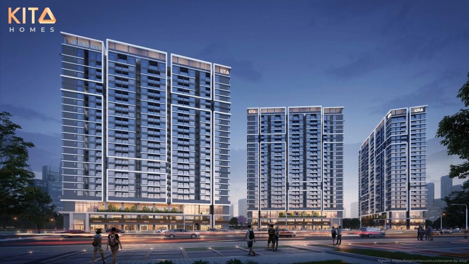 Phối cảnh tổng thể Dự án Ansana By Kita