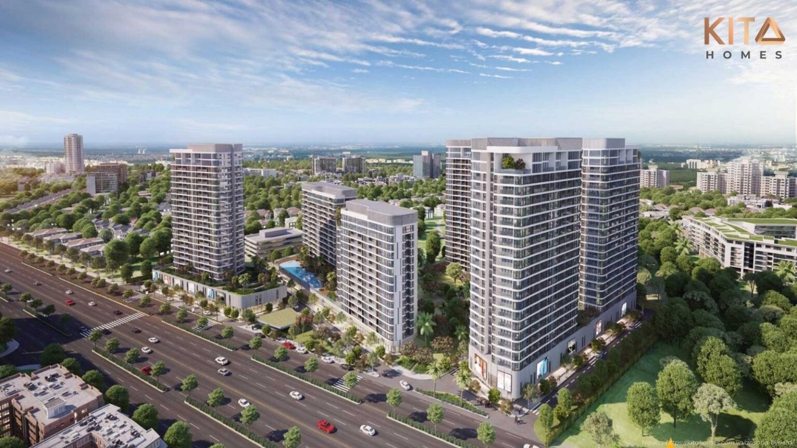 Phối cảnh tổng thể Dự án Ansana By Kita