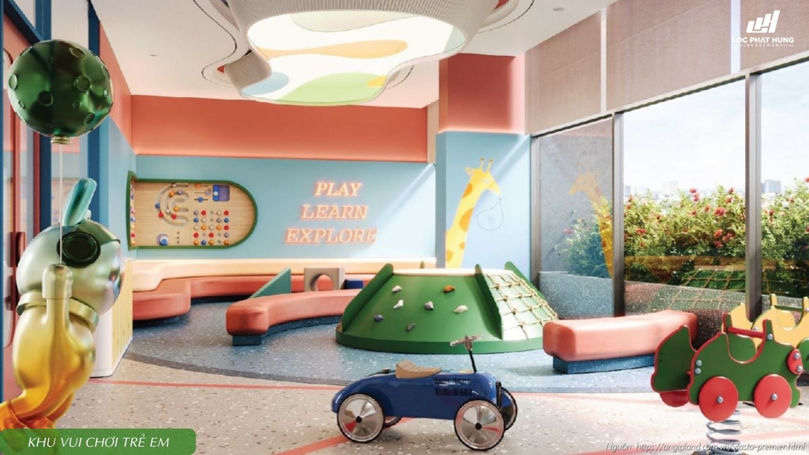 Khu vui chơi trẻ em ngoài trời dự án căn hộ chung cư Vlasta Premier Quận 7