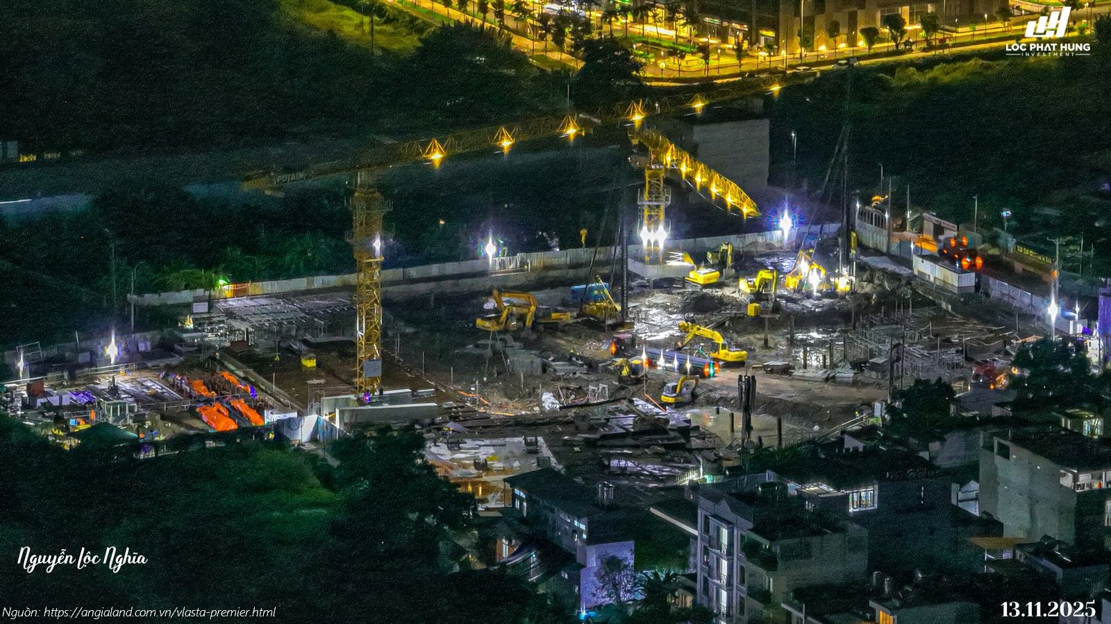 Tiến độ xây dựng tháng 11/2025 dự án căn hộ chung cư Vlasta Premier Quận 7