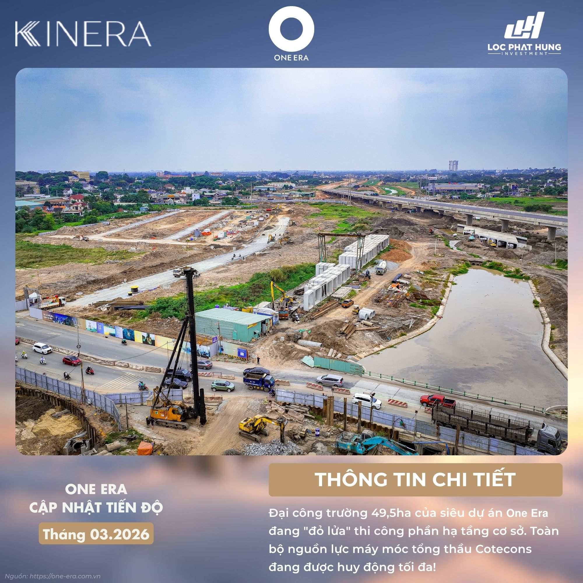 Tiến độ Thi Công Dự án One Era Tháng 03/2026