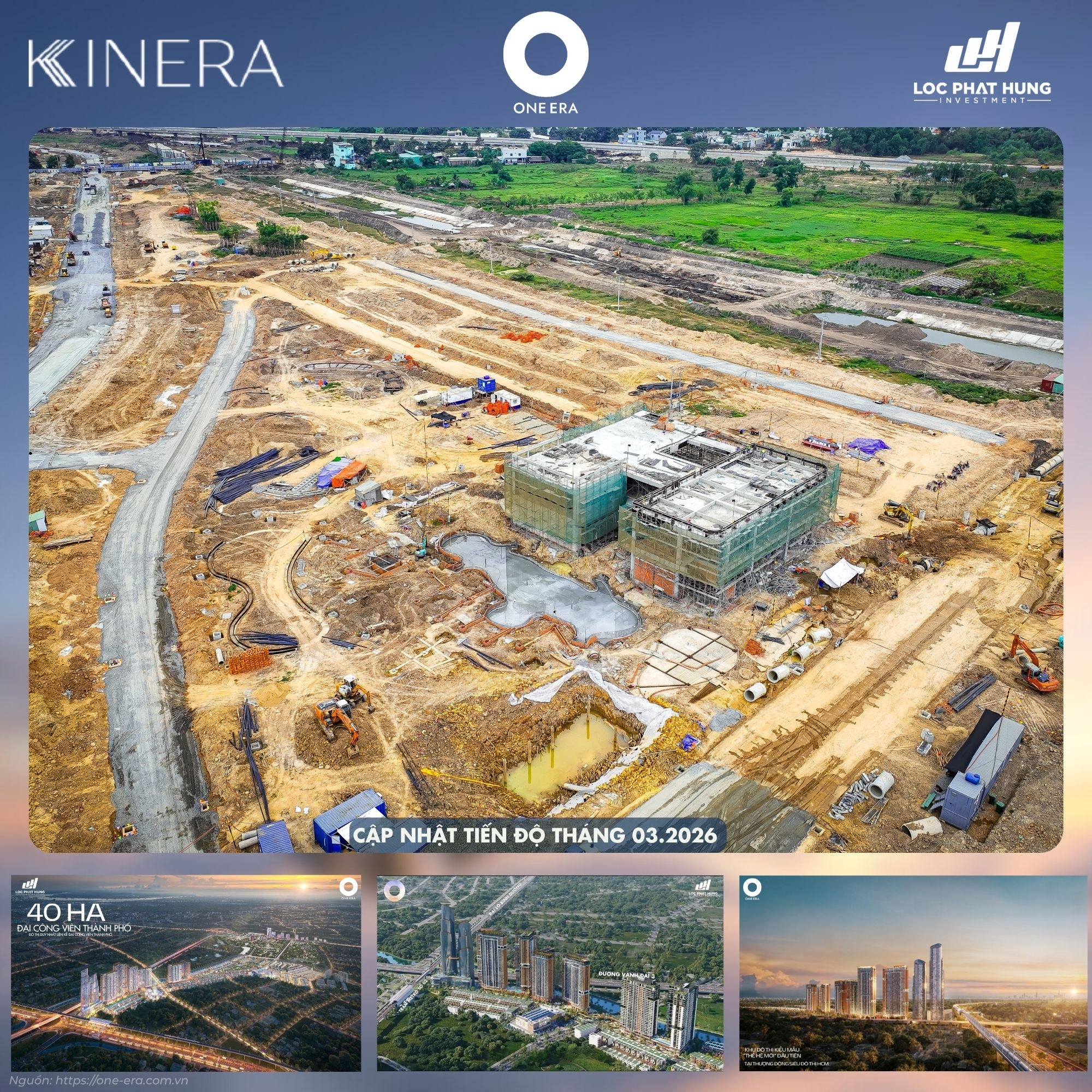 Tiến độ Thi Công Dự án One Era Tháng 03/2026