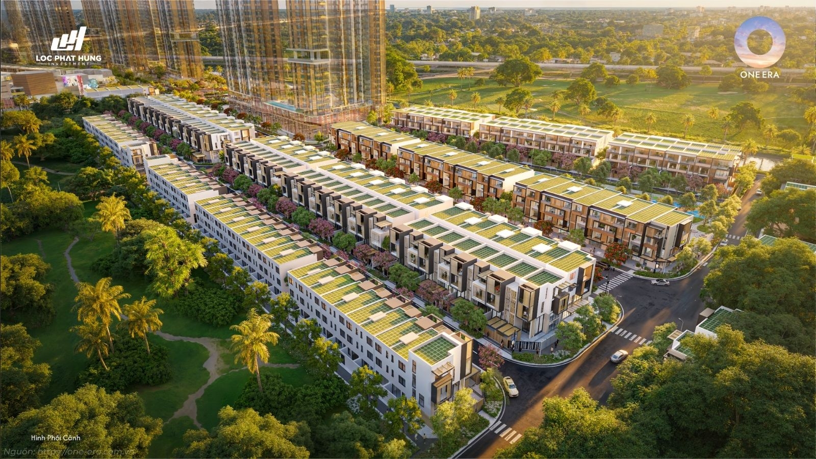 Phối cảnh nhà phố phân khu Nizi - Đại đô thị One Era