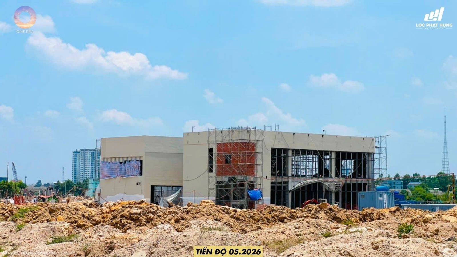 Cập nhật tiến độ xây dựng thực tế dự án One Era ngày 07/05/2026