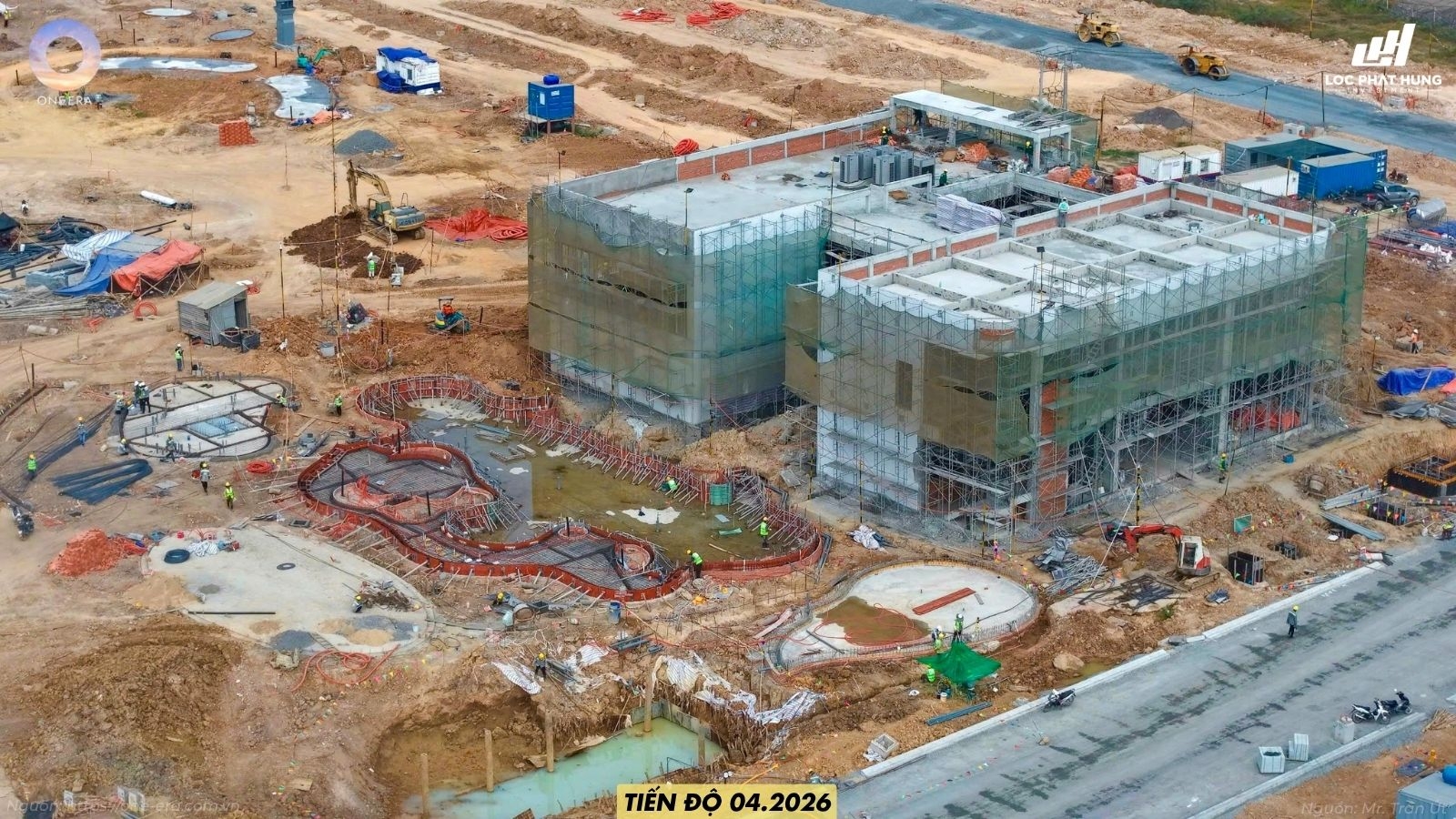 Toàn cảnh đại công trường dự án One Era tháng 04/2026 – Hạ tầng bứt phá tại khu vực Thượng Đông