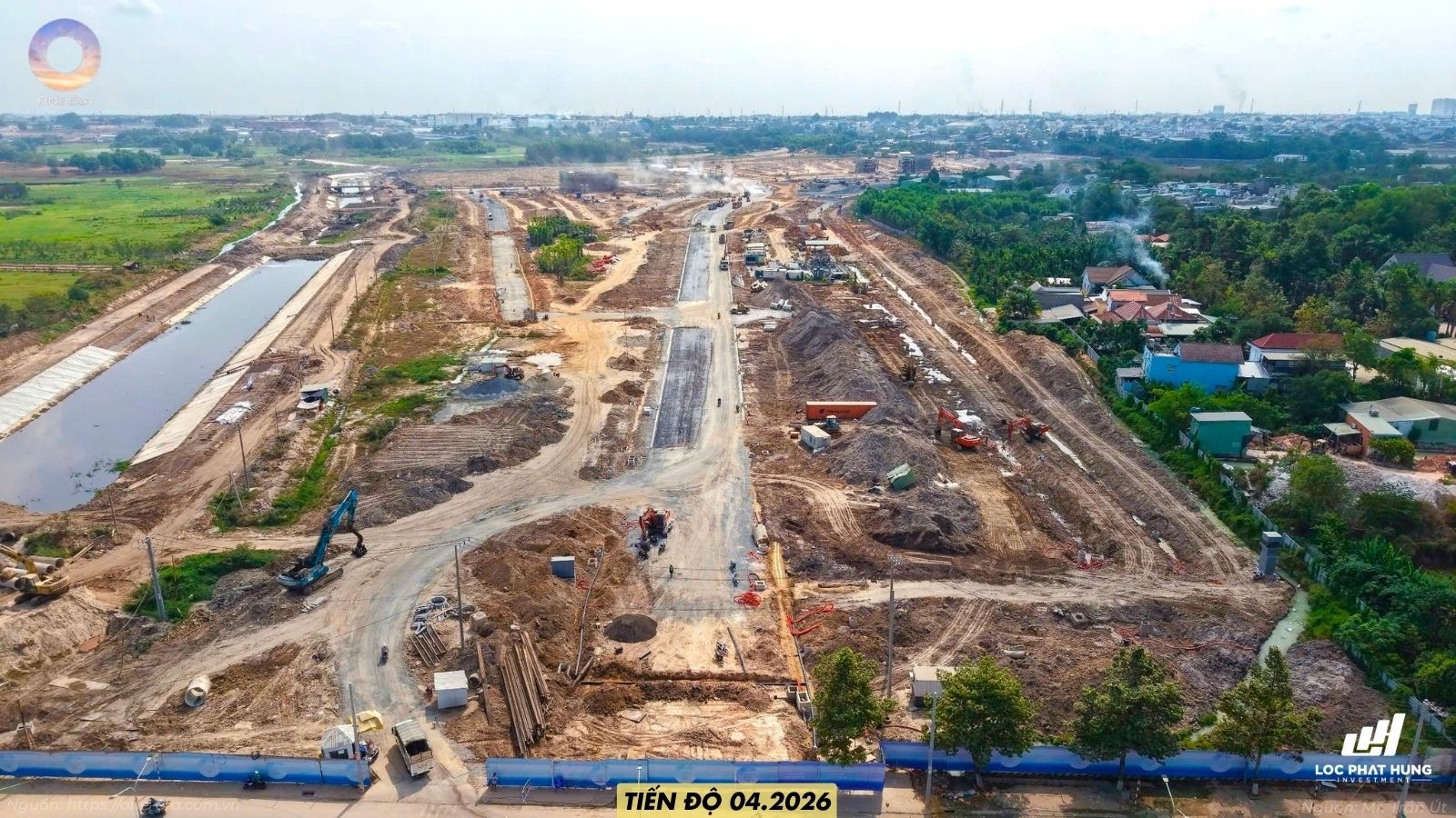 Toàn cảnh đại công trường dự án One Era tháng 04/2026 – Hạ tầng bứt phá tại khu vực Thượng Đông
