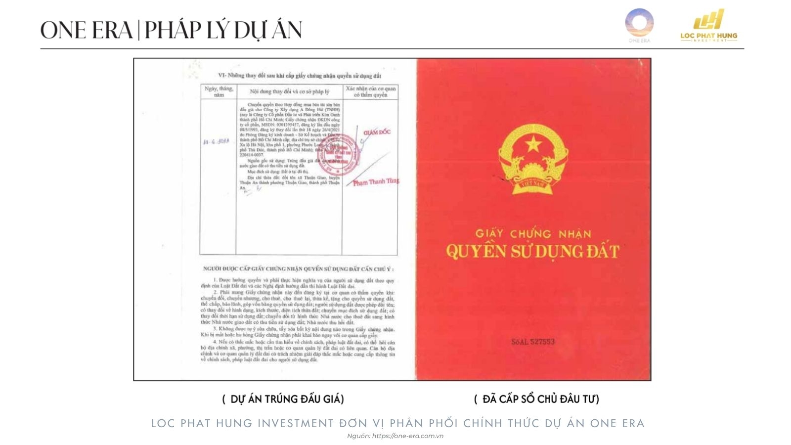One Era - Bộ pháp lý minh bạch - bảo chứng cho nơi an cư & đầu tư