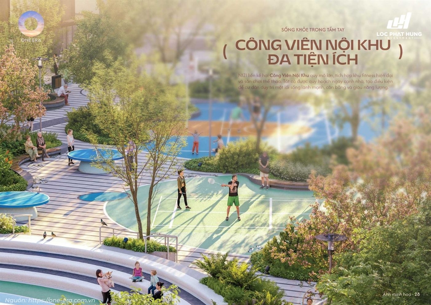 Hệ thống tiện ích nội khu chuẩn quốc tế tại đại đô thị One Era 50ha